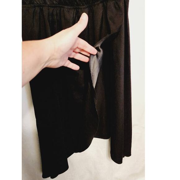 Victoria's Secret VS Satin Lace Faux Wrap Black Dress Size Small - Picture 8 of 9